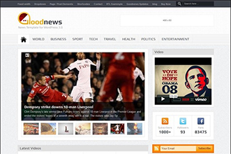 Goodnews v.5.0.2 - новостной шаблон с набором иконок.